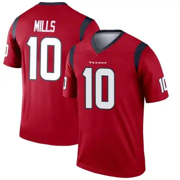 Men's Davis Mills Houston Texans Legend Red Jersey