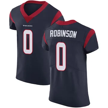 Men's Dominique Robinson Houston Texans Elite Navy Blue Team Color Vapor Untouchable Jersey