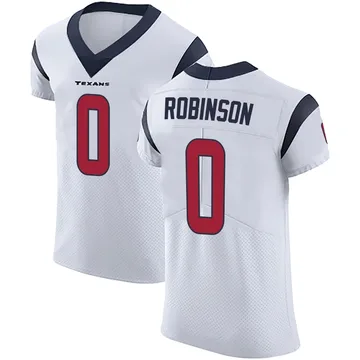 Men's Dominique Robinson Houston Texans Elite White Vapor Untouchable Jersey