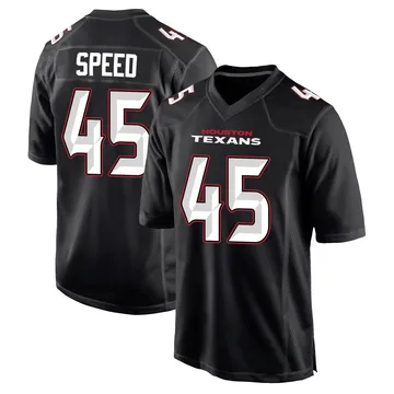 Men's E.J. Speed Houston Texans Game Black Carbon Fashion Jersey