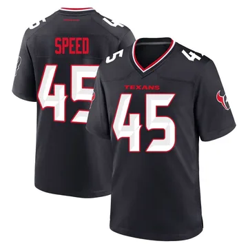 Men's E.J. Speed Houston Texans Game Navy Team Jersey