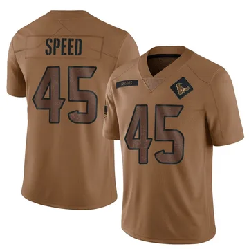 Men's E.J. Speed Houston Texans Limited Brown 2023 Salute To Service Jersey