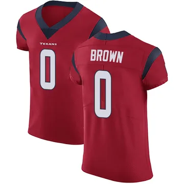 Men's Evan Brown Houston Texans Elite Red Alternate Vapor Untouchable Jersey