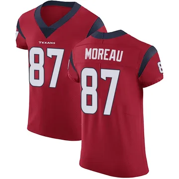 Men's Foster Moreau Houston Texans Elite Red Alternate Vapor Untouchable Jersey