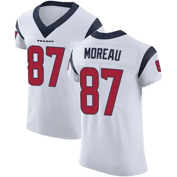 Men's Foster Moreau Houston Texans Elite White Vapor Untouchable Jersey