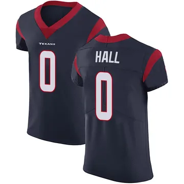 Men's Logan Hall Houston Texans Elite Navy Blue Team Color Vapor Untouchable Jersey