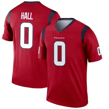 Men's Logan Hall Houston Texans Legend Red Jersey