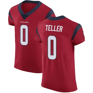 Men's Wyatt Teller Houston Texans Elite Red Alternate Vapor Untouchable Jersey