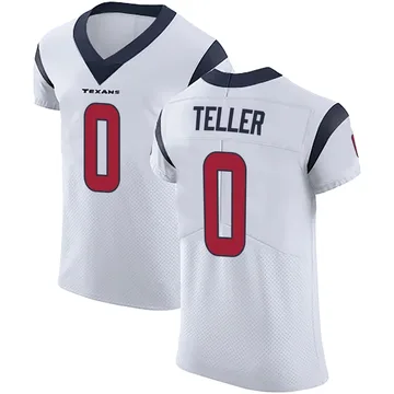 Men's Wyatt Teller Houston Texans Elite White Vapor Untouchable Jersey