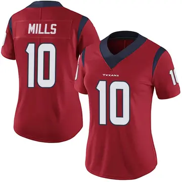 Women's Davis Mills Houston Texans Limited Red Alternate Vapor Untouchable Jersey