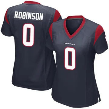 Women's Dominique Robinson Houston Texans Game Navy Blue Team Color Jersey