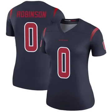 Women's Dominique Robinson Houston Texans Legend Navy Color Rush Jersey