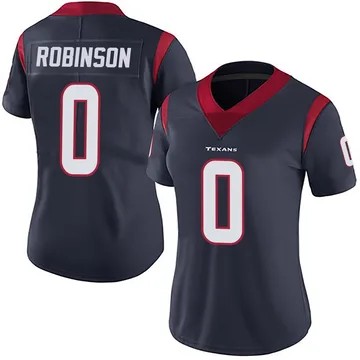 Women's Dominique Robinson Houston Texans Limited Navy Blue Team Color Vapor Untouchable Jersey