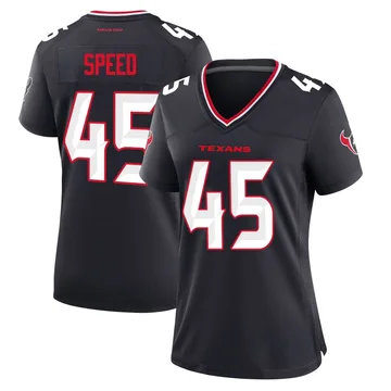 Women's E.J. Speed Houston Texans Game Navy Team Jersey