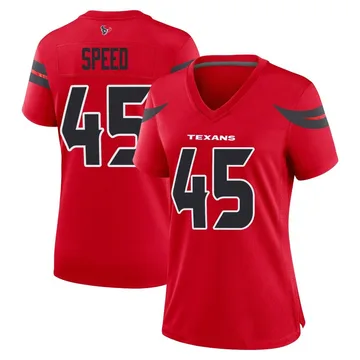 Women's E.J. Speed Houston Texans Game Red Alternate Jersey