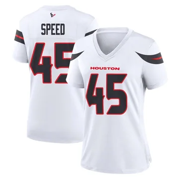 Women's E.J. Speed Houston Texans Game White Jersey