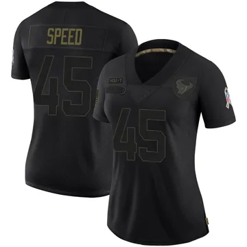 Women's E.J. Speed Houston Texans Limited Black 2020 Salute To Service Jersey