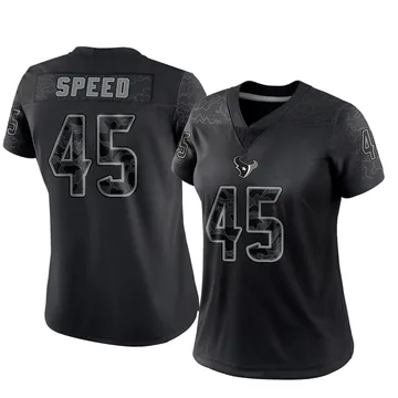 Women's E.J. Speed Houston Texans Limited Black Reflective Jersey