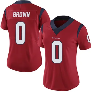 Women's Evan Brown Houston Texans Limited Red Alternate Vapor Untouchable Jersey