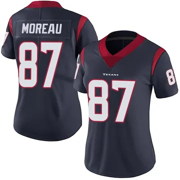 Women's Foster Moreau Houston Texans Limited Navy Blue Team Color Vapor Untouchable Jersey