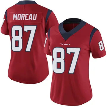 Women's Foster Moreau Houston Texans Limited Red Alternate Vapor Untouchable Jersey