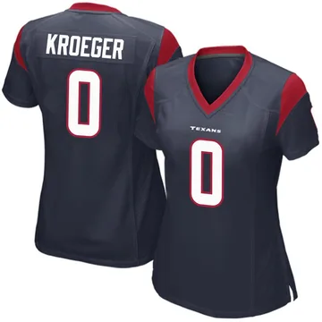 Women's Kai Kroeger Houston Texans Game Navy Blue Team Color Jersey