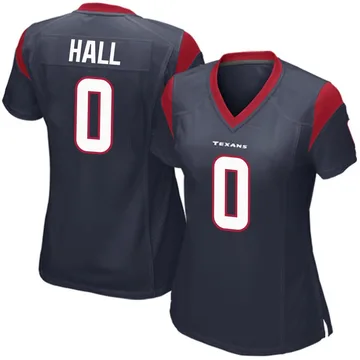 Women's Logan Hall Houston Texans Game Navy Blue Team Color Jersey