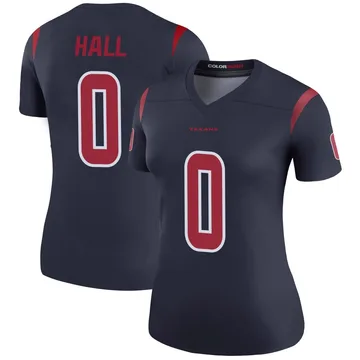 Women's Logan Hall Houston Texans Legend Navy Color Rush Jersey
