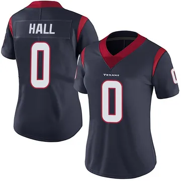 Women's Logan Hall Houston Texans Limited Navy Blue Team Color Vapor Untouchable Jersey