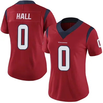 Women's Logan Hall Houston Texans Limited Red Alternate Vapor Untouchable Jersey
