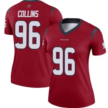 Women's Maliek Collins Houston Texans Legend Red Jersey