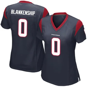 Women's Reed Blankenship Houston Texans Game Navy Blue Team Color Jersey