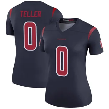 Women's Wyatt Teller Houston Texans Legend Navy Color Rush Jersey