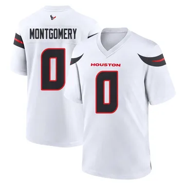 Youth David Montgomery Houston Texans Game White Jersey