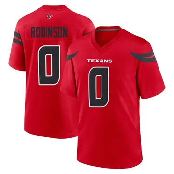 Youth Dominique Robinson Houston Texans Game Red Alternate Jersey