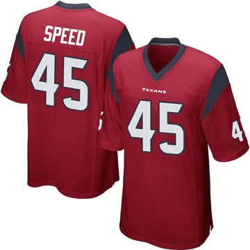 Youth E.J. Speed Houston Texans Game Red Alternate Jersey