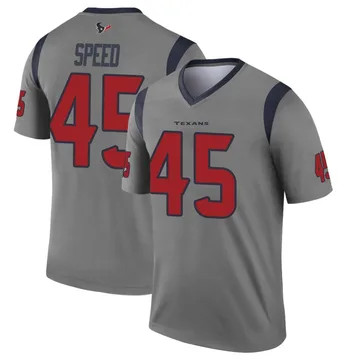 Youth E.J. Speed Houston Texans Legend Gray Inverted Jersey