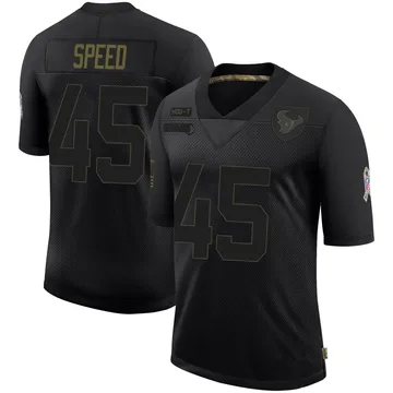 Youth E.J. Speed Houston Texans Limited Black 2020 Salute To Service Jersey