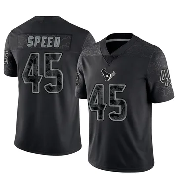 Youth E.J. Speed Houston Texans Limited Black Reflective Jersey