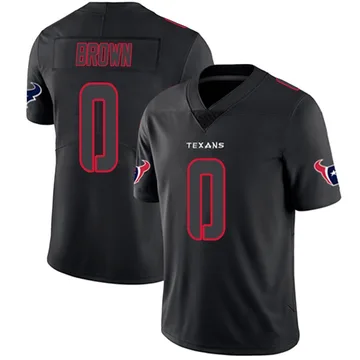 Youth Evan Brown Houston Texans Limited Black Impact Jersey