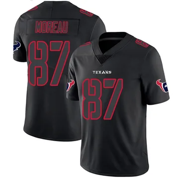 Youth Foster Moreau Houston Texans Limited Black Impact Jersey