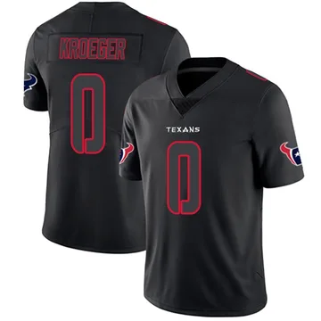 Youth Kai Kroeger Houston Texans Limited Black Impact Jersey