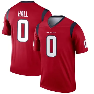 Youth Logan Hall Houston Texans Legend Red Jersey
