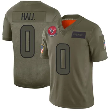 Youth Logan Hall Houston Texans Limited Camo 2019 Salute to Service Jersey