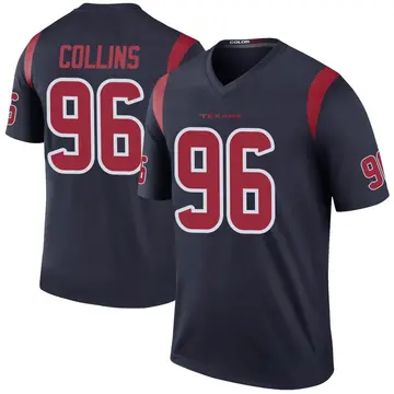 Youth Maliek Collins Houston Texans Legend Navy Color Rush Jersey