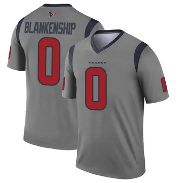 Youth Reed Blankenship Houston Texans Legend Gray Inverted Jersey