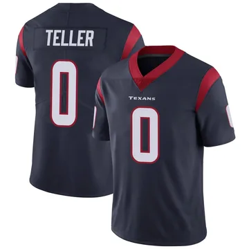Youth Wyatt Teller Houston Texans Limited Navy Blue Team Color Vapor Untouchable Jersey